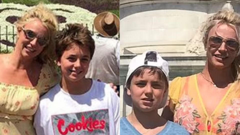 Jayden, el hijo menor de Britney Spears en una foto antigua. Ahora tiene 18 años.