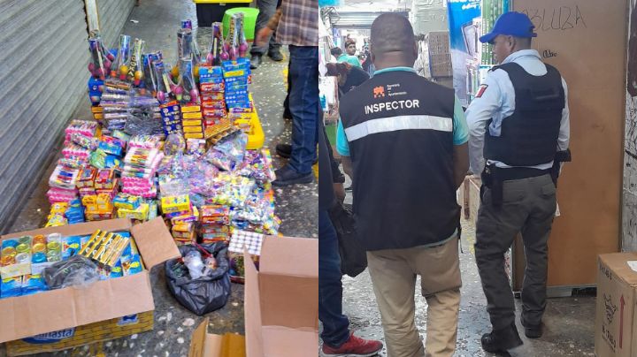Decomisan 700 kilos de pirotecnia en operativos en el centro de Monterrey