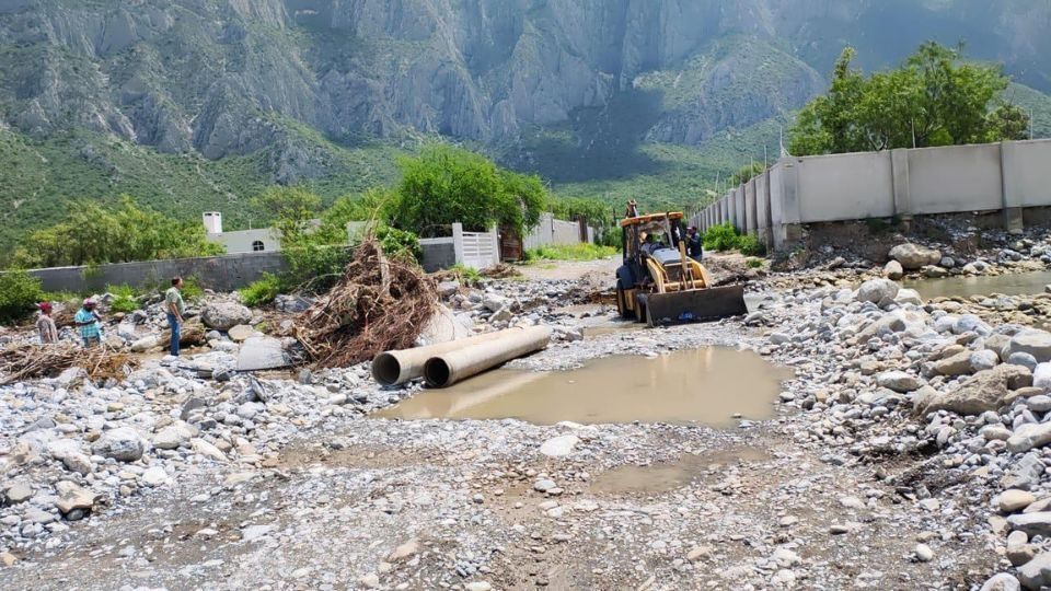 Construcción en el Parque La Huasteca