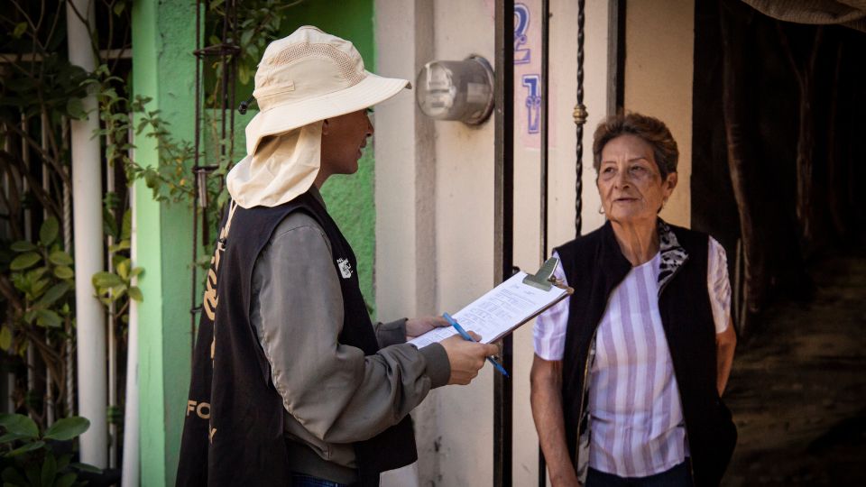 Realizan censo en colonia Ampliación 27 de Mayo