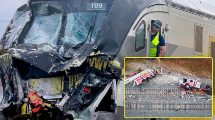 Impacta de tren a camión de bomberos deja 13 lesionados en Florida