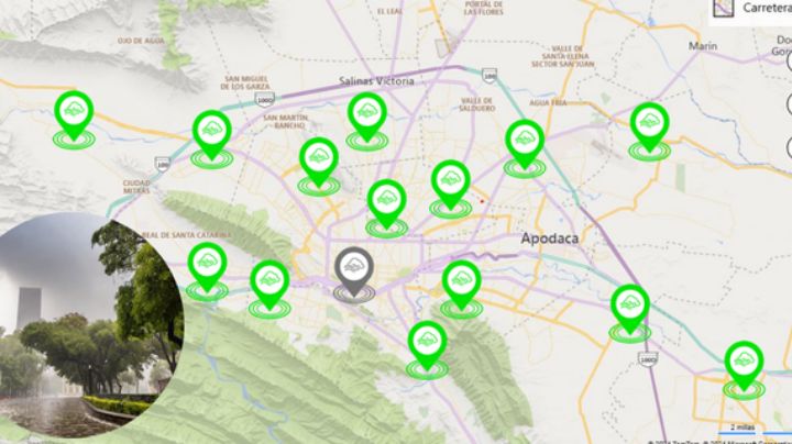 Vive Monterrey día lluvioso y con buena calidad del aire