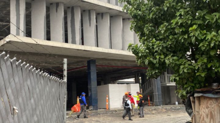 Trabajador de obra en el nuevo Semefo cae de altura de 4 metros