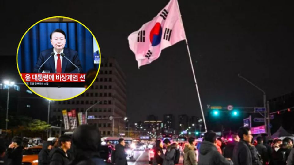 El presidente de Corea del Sur, Yoon Suk-yeol, tuvo que levantar la Ley Marcial que había decretado apenas seis horas antes.