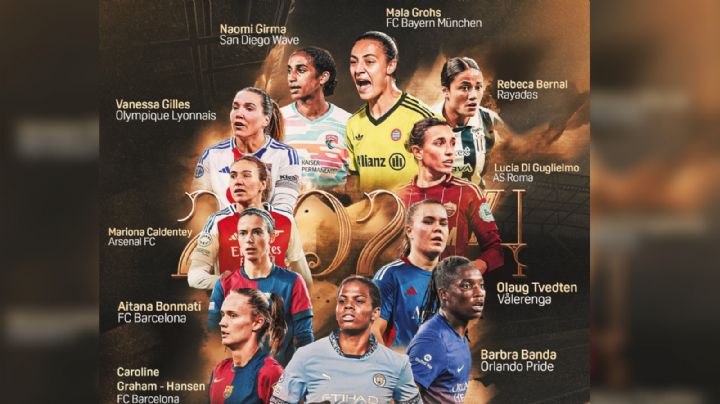 Rebeca Bernal en el equipo del año del futbol mundial