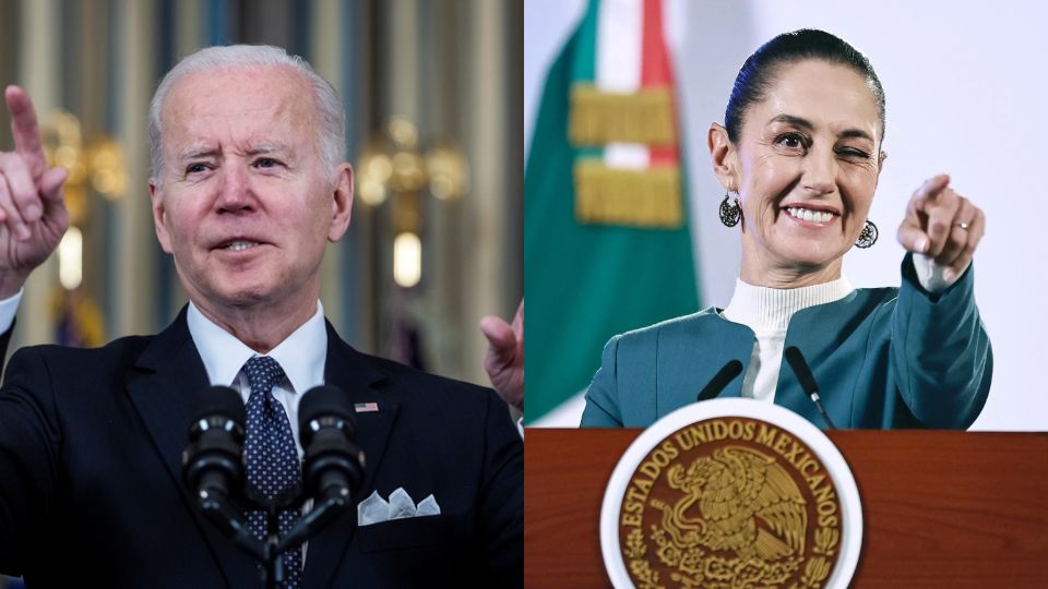 Joe Biden y Claudia Sheinbaum.