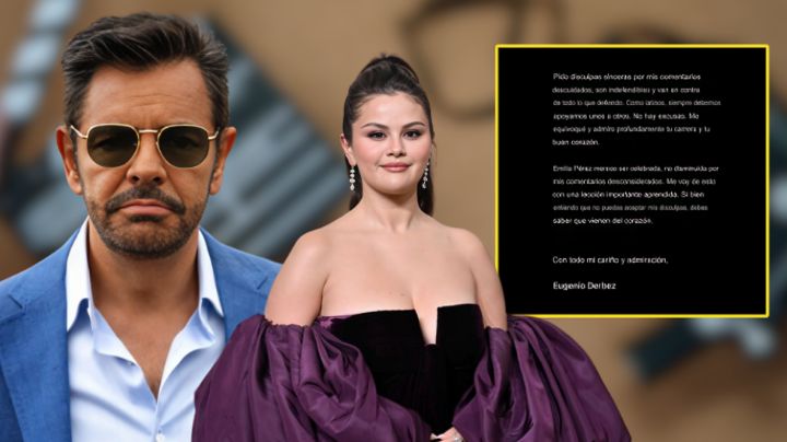 Eugenio Derbez pide disculpas a Selena Gómez tras criticar su actuación