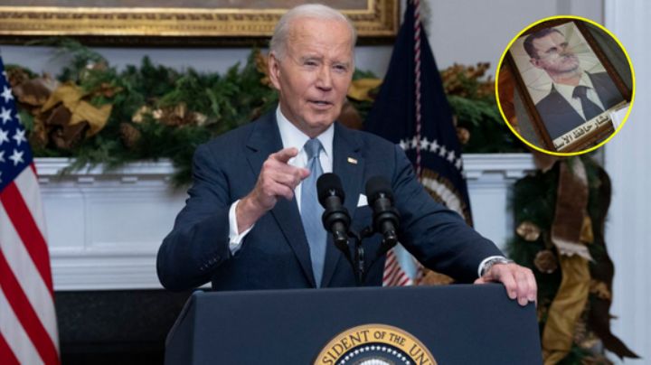 Joe Biden aplaude la caída de Al Asad, pero ve a insurgentes con cautela