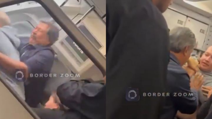 VIDEO: Así sometieron al hombre que intentó desviar avión de Volaris a EU