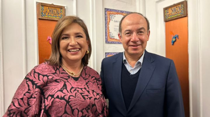 Xóchitl Gálvez se reúne con Felipe Calderón en Madrid