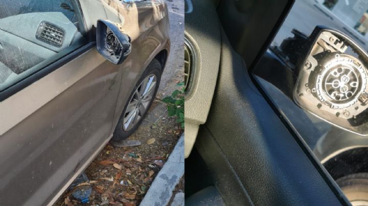 Roban espejos a 5 vehículos de la colonia Florida en Monterrey