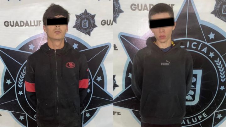 Caen jóvenes asaltantes implicados en 15 robos a tiendas en Guadalupe