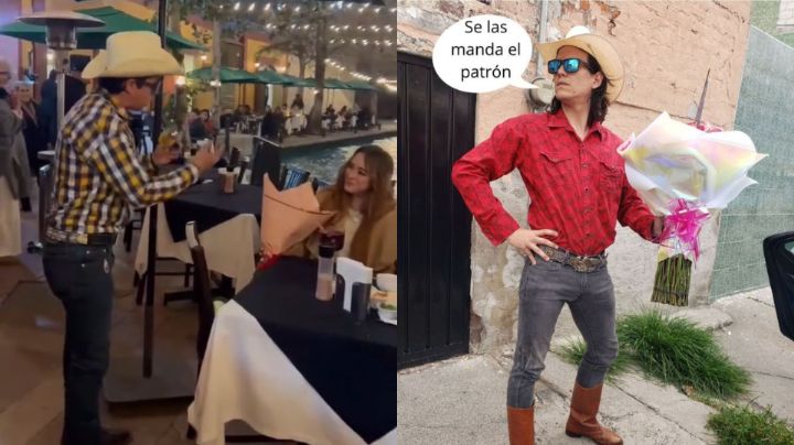 Esto cobra 'El Patrón’ por entregar ramo de flores en Monterrey