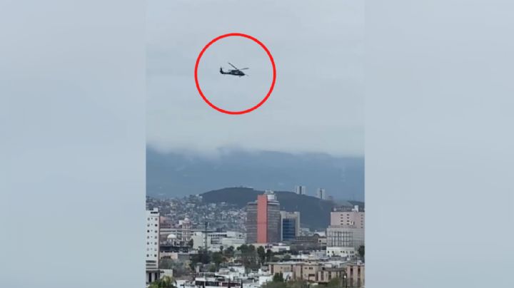 ¿Por qué sobrevoló un Black Hawk en el centro Monterrey?