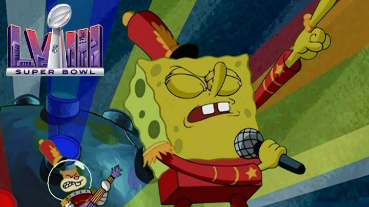Bob Esponja y la Banda de Tontos cantarán en el Super Bowl LVIII