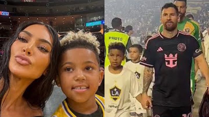 Kim Kardashian es acusada usar influencias para que su hijo acompañara a Messi