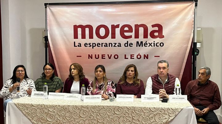 Integrantes de Morena en Nuevo León exhortan aprobar reformas de AMLO