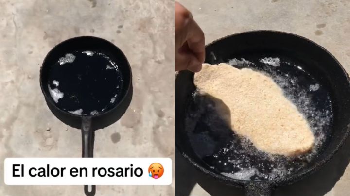 Video: Joven cocina una milanesa con el calor del sol en Argentina