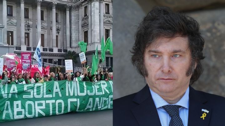 Javier Milei pide derogar ley del aborto en Argentina