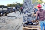 Estructura del Tren Maya colapsa y deja a 2 trabajadores heridos