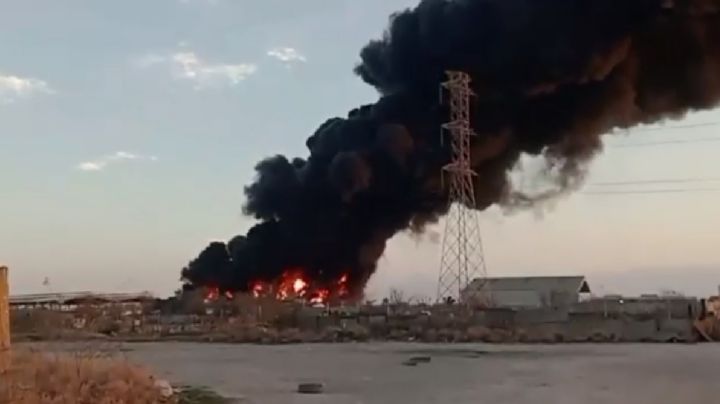 Se incendian contenedores de diésel en fábrica de Escobedo