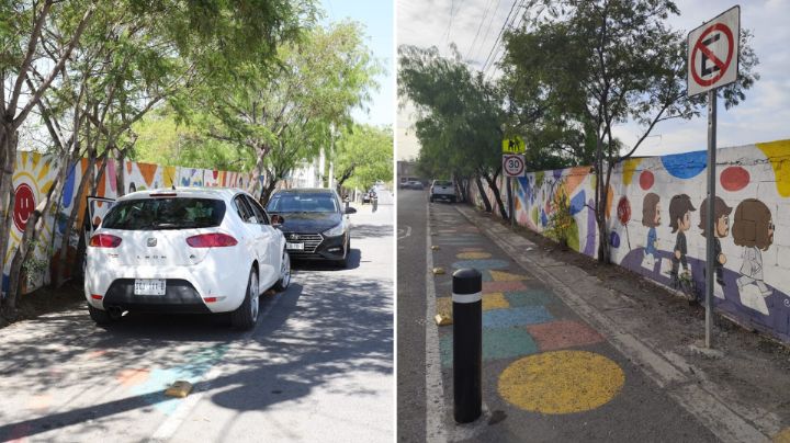 Grúa se lleva autos estacionados en corredor escolar en Monterrey