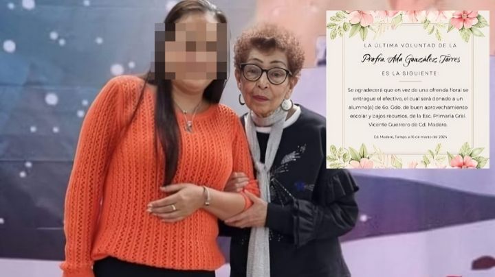 Maestra no quiso flores en su funeral; pidió dinero para ayudar a alumno de bajos recursos