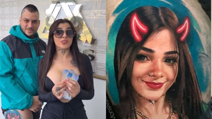 Karely Ruiz entrega los 200 mil pesos a seguidor que se tatuó su rostro