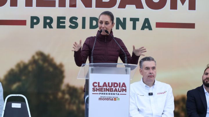 Se reúne Sheinbaum con simpatizantes en Ciénega de Flores, NL