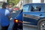Rescatan a bebé que fue encerrada por accidente dentro de camioneta en Monterrey