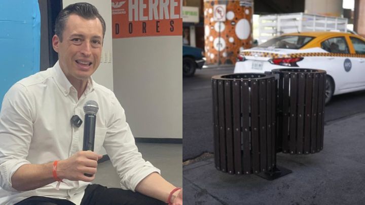Son unos hijos de la ch…: Colosio Riojas acusa vandalismo contra botes de basura