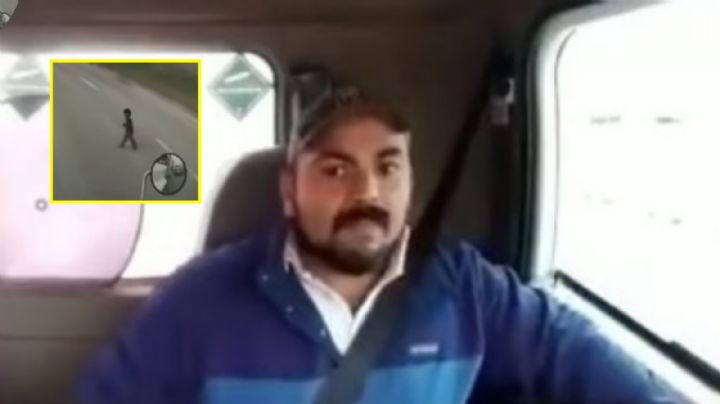 Trailero evita que niño sea arrollado en carretera de Nuevo Laredo