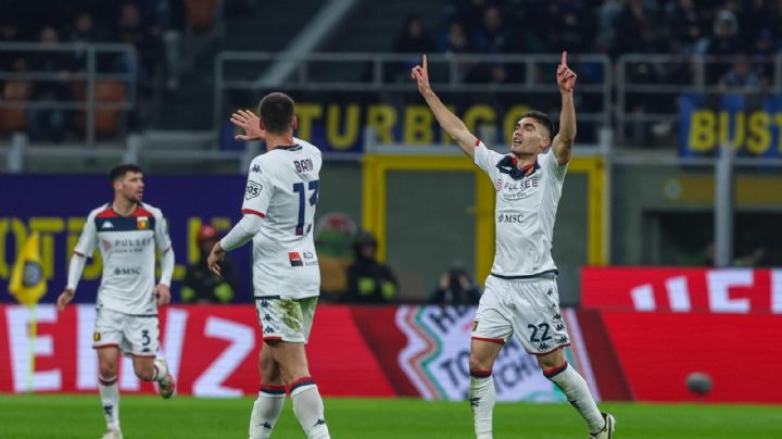Serie A: Johan Vásquez anotó gol al Inter en derrota del Genoa