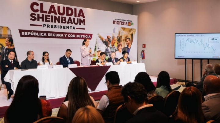 Sheinbaum plantea su estrategia de seguridad en caso de llegar a la Presidencia