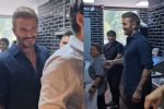 David Beckham convive con empleados de cocina en restaurante de San Pedro