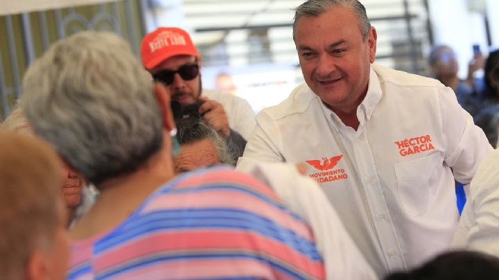 Héctor García, aspirante a alcaldía, promete mejorar pavimentos en Guadalupe