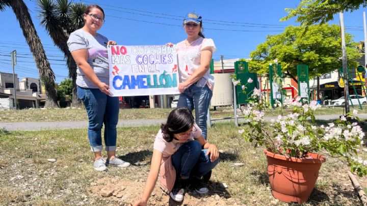 Pedirán al gobierno de Monterrey apoyo para evitar que área verde sea usada como estacionamiento
