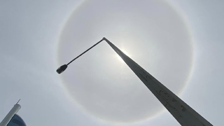 Halo solar es captado en el cielo de Monterrey, ¿por qué se formó?