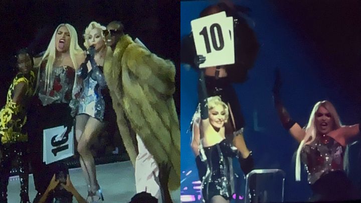 ¡VOGUE! Así fue la participación de Wendy Guevara en el concierto de Madonna
