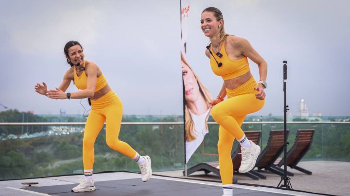 Mariana Rodríguez encabeza rutina de ejercicios en el Puente Verde