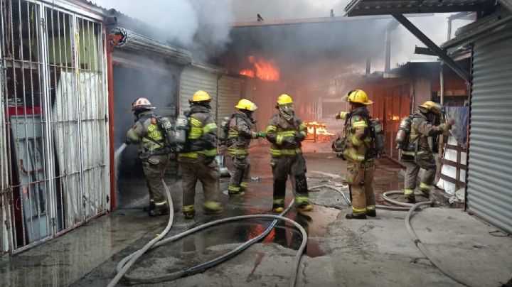 Se incendia el Mercado Campesino en Monterrey
