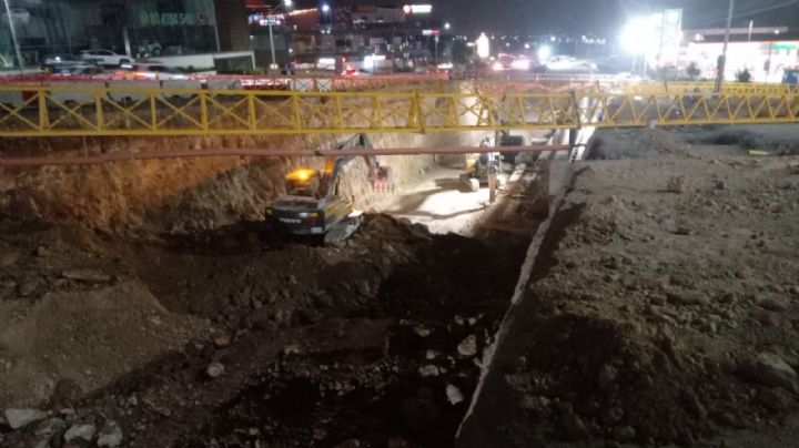 Se produce deslave de 10 metros en obras del paso a desnivel de Paseo de los Leones
