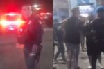 Policías y motociclistas desatan riña en Apodaca por problema de arrancones
