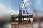 Ajustan estructura de la Línea 6 del Metro tras inclinarse en avenida Madero, en Monterrey