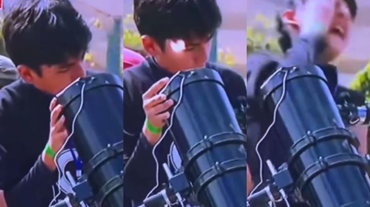 Video: Joven mexicano se quema al ver eclipse a través de un telescopio