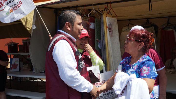 Roberto Espinoza de Morena inicia campaña por la alcaldía de Santa Catarina