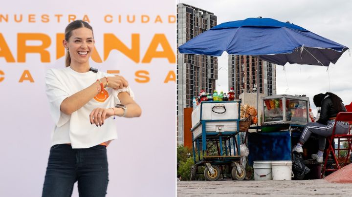 Mariana Rodríguez va por regularización de ambulantaje en el Centro de Monterrey