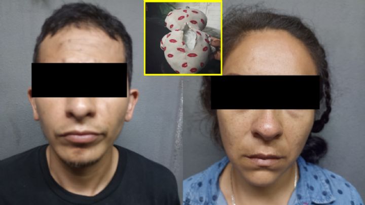 Detienen a pareja con billetes falsos dentro de oso de peluche en Apodaca