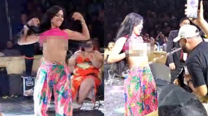 ¡Otra vez! Mujer causa polémica en show de Brincos Dieras