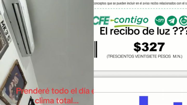 A más de 40 grados, regio prende el clima todo el día y paga 327 pesos, ¿Cómo le hace?